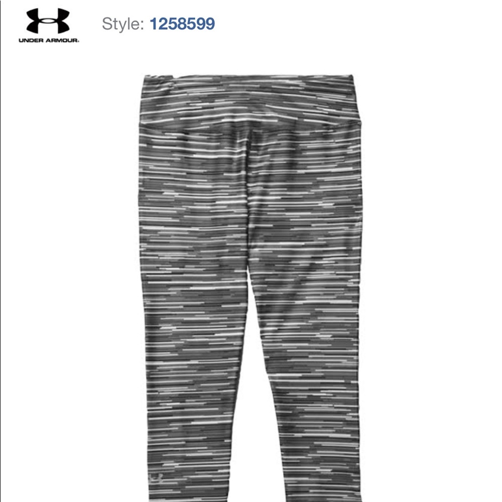 Under Armour compression striped workout pant XS
